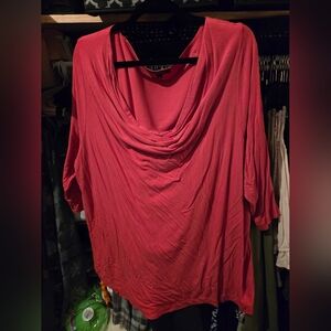 Women's salmon Draped Top